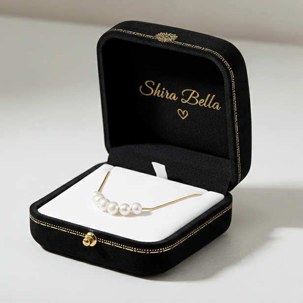 Perlenkette Mit Feiner Minimalistischer Kette