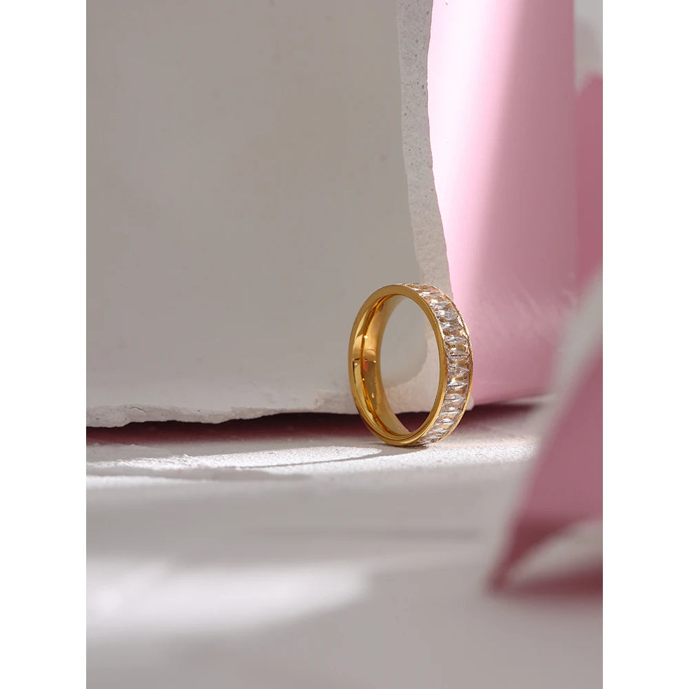 Exquisiter Zirkonia-Ring für Damen