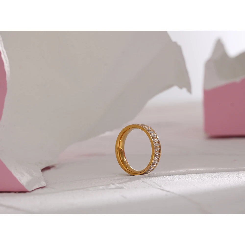 Exquisiter Zirkonia-Ring für Damen