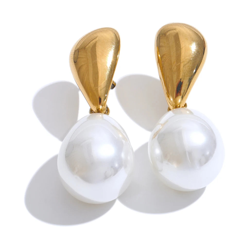 Elegante Ohrringe mit Geometrischen Perlen für Damen